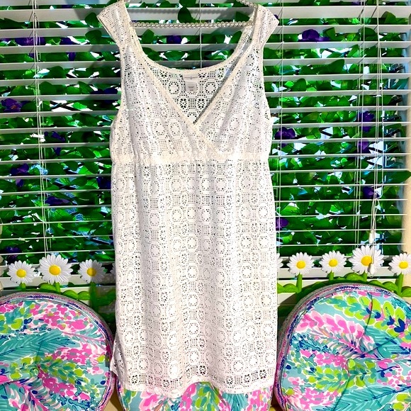 Jaclyn Smith | Swim | Jaclyn Smith Sheer White Lace Swimsuit Cover Up